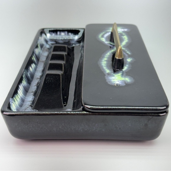 Rare Mid Century Modern Royal Haegar  
Art Deco Lidded Ashtray/Trinket Dish - Picture 3 of 16